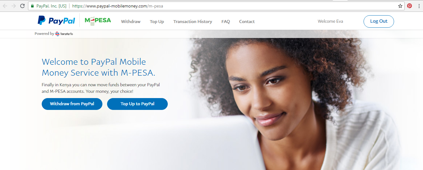 how to deposit money in paypal using M-Pesa