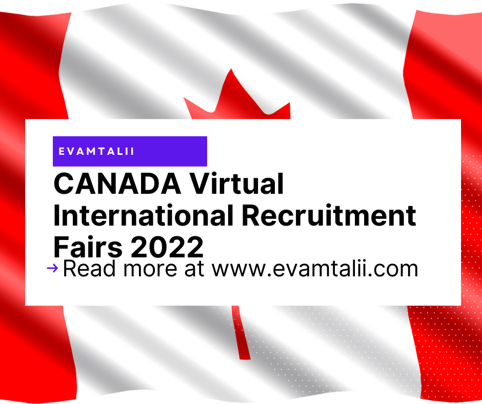 Canada virtual international recruitment fairs