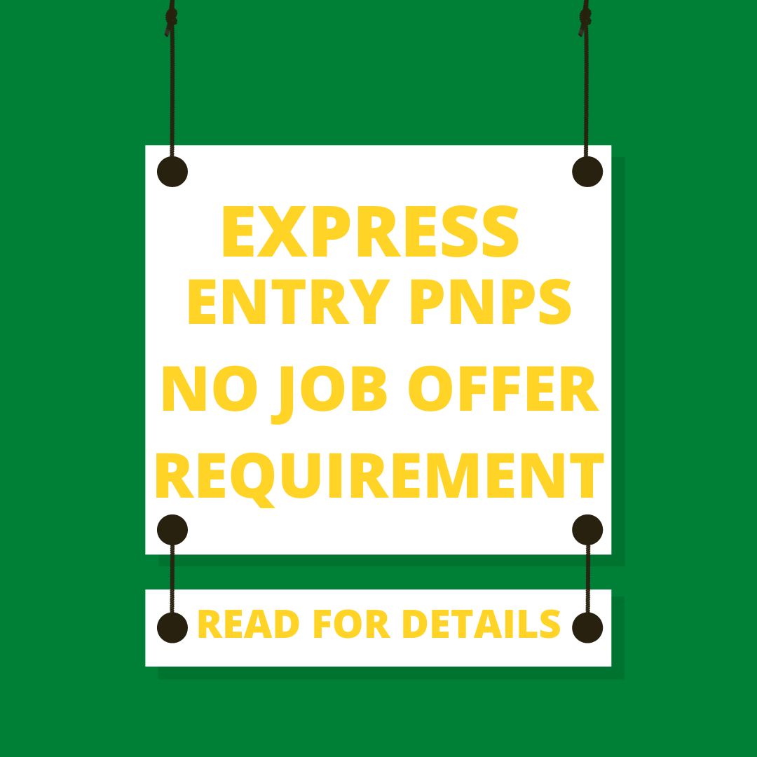 Express entry PNPs without job offer